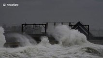 Storm Erik batters Ayrshire in Scotland