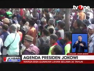 Di Cianjur, Jokowi Bagi Warga Lahan Selama 35 Tahun