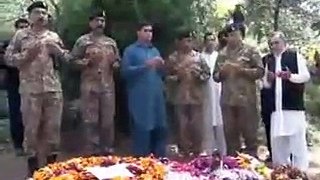 COAS Gen Qamar Javed Bajwa  at LT Arsalan's Home