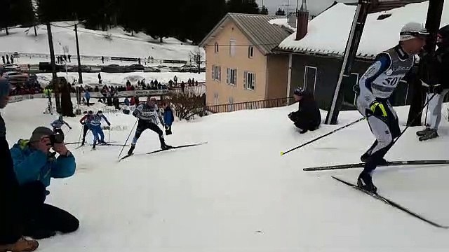 Transjurassienne Boucle de 56 km aux Rousses Montée de l'opticien