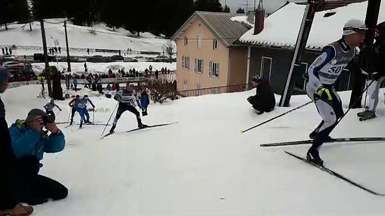 Transjurassienne Boucle de 56 km aux Rousses Montée de l'opticien