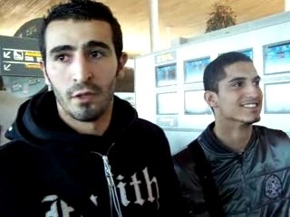 Youssef Hadji, Moncef Zerka et Mikaël Chrétien à Roissy