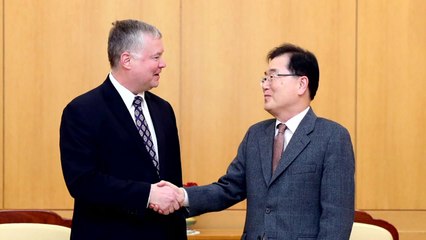 정의용·비건 50분 면담..."북·미 실무협상 결과 공유" / YTN
