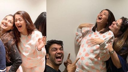 Sacred Games actress Surveen Chawla enjoys Baby Shower with friends; Check out | FilmiBeat
