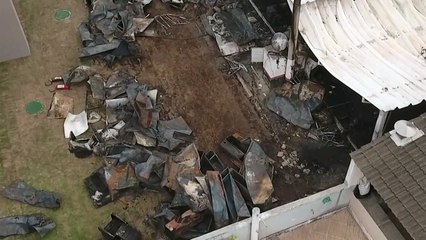 Dramatic footage shows fire that killed young footballers