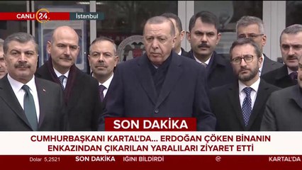 Başkan Erdoğan, Kartal'da konuşma yapıyor