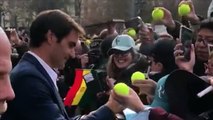 Tennis - Roger Federer de retour au pays en Suisse à Genève pour présenter la Laver Cup