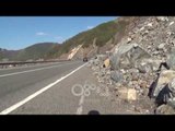 Ora News - Rrëshqitje gurësh në Rrugën e Kombit, rrezik për aksidente
