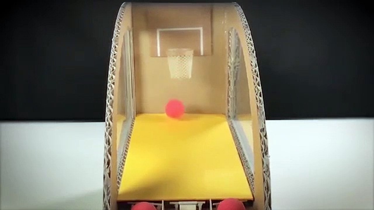 How to Make Basketball Game from Cardboard