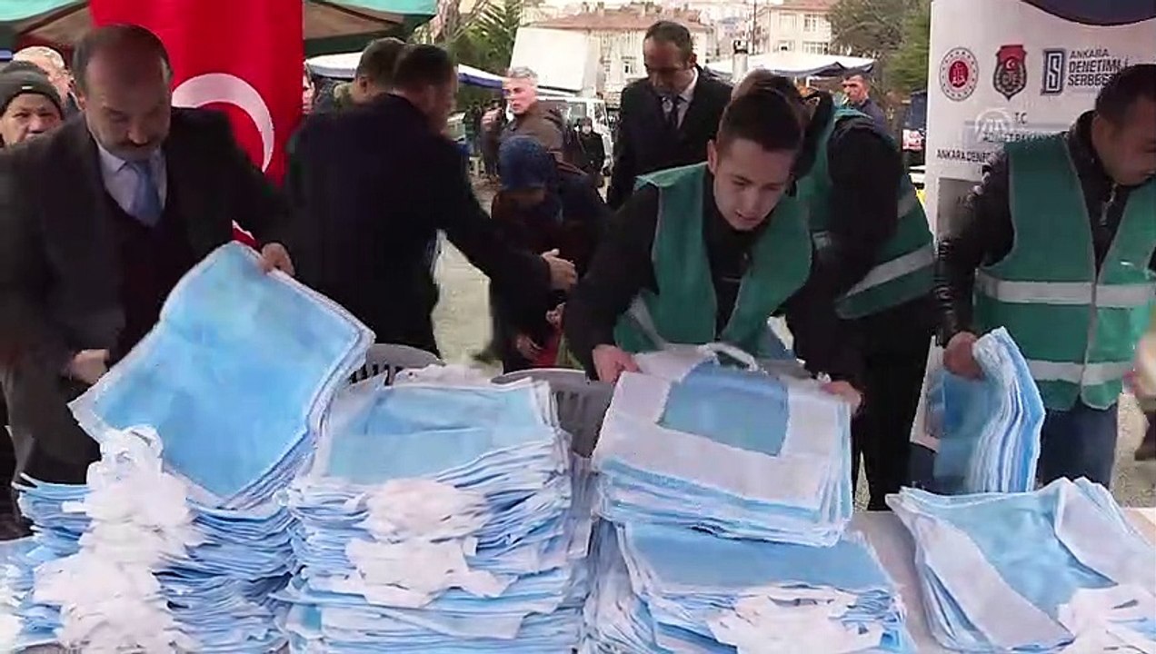Hükümlülerin ürettiği bez çantalar pazarda dağıtıldı - ANKARA