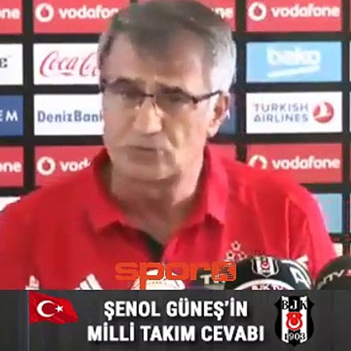 Şenol Güneş: "Hem Milli Takım hem Beşiktaş olmaz"