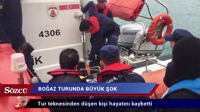 Boğaz turunda büyük panik