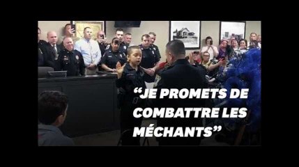 Atteinte d'un cancer, cette fillette de 6 ans a réalisé son rêve de devenir policière