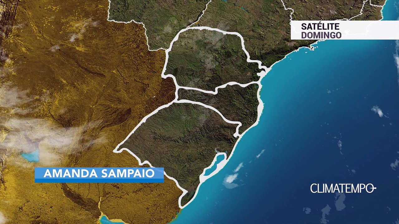 Previsão Sul – Pancadas de chuva