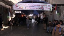 İsrail askerleri tarafından şehit edilen Filistinli Hamza İştevi'nin cenaze töreni - GAZZE