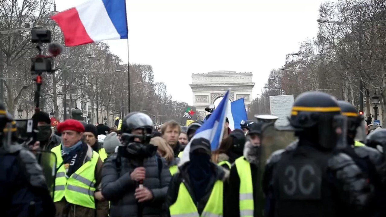 Décimo tercer sábado de disturbios en París por los 'chalecos amarillos'.