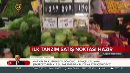 İlk tanzim satış noktası hazır