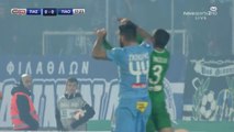 Emanuel Insúa gets elbowed - No card! PAS Giannina vs Panathinaikos 09.02.2019