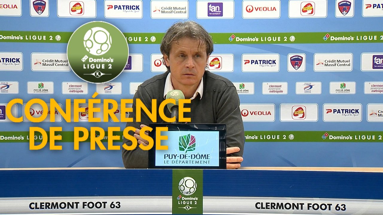 Conférence de presse Clermont Foot - Valenciennes FC (0-1) : Pascal GASTIEN (CF63) - Réginald RAY (VAFC) - 2018/2019