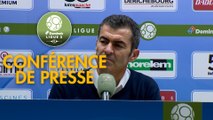 Conférence de presse ESTAC Troyes - Paris FC (0-1) : Rui ALMEIDA (ESTAC) - Mecha BAZDAREVIC (PFC) - 2018/2019