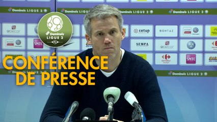 Conférence de presse Grenoble Foot 38 - FC Lorient (0-1) : Philippe  HINSCHBERGER (GF38) - Mickaël LANDREAU (FCL) - 2018/2019