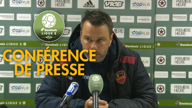 Conférence de presse Red Star FC - Gazélec FC Ajaccio (1-1) : Faruk HADZIBEGIC (RED) - Hervé DELLA MAGGIORE (GFCA) - 2018/2019