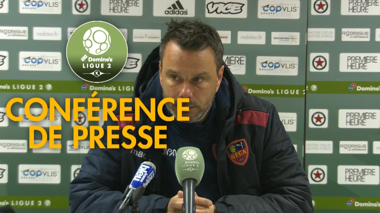 Conférence de presse Red Star  FC - Gazélec FC Ajaccio (1-1) : Faruk HADZIBEGIC (RED) - Hervé DELLA MAGGIORE (GFCA) - 2018/2019