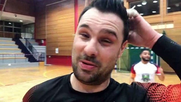 Coupe de France Futsal – Adrien BELVITO réagit après la qualification du CALUIRE FC contre TOULOUSE METROPOLE