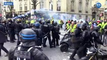 Haftasonu Fransa’da Sarı Yelekliler eylemlerinde yine şiddet vardı