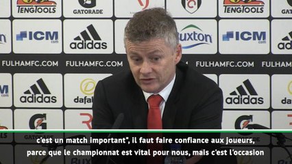 8es - Solskjaer : "Je veux jouer mardi soir, c'est un match important"