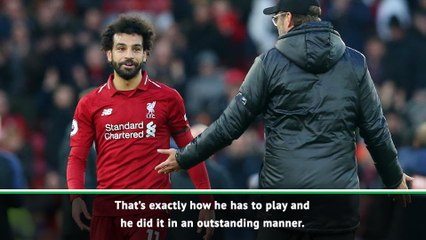 Klopp hails 'outstanding' Salah