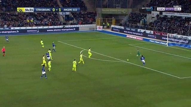 Résumé Strasbourg - Angers 2éme but Wilfried Kanga 55'