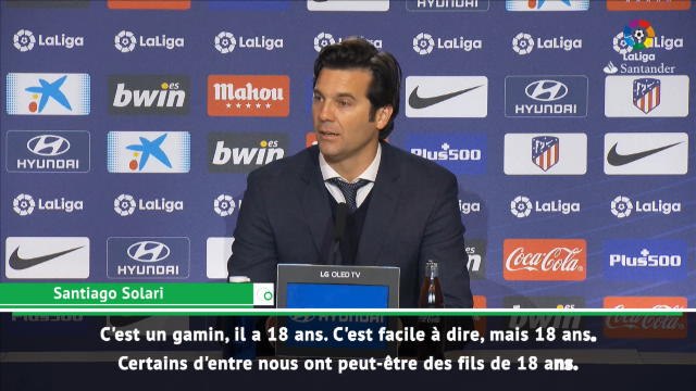 23e j. - Solari : Vinicius a encore tellement de temps devant lui