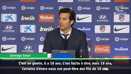 23e j. - Solari : "Vinicius a encore tellement de temps devant lui"