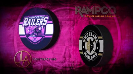 ECHL Wheeling Nailers 5 at Worcester Railers HC 1