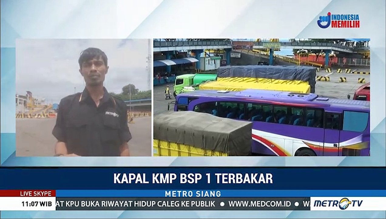 Penyebab Terbakarnya Feri di Merak Masih Diselidiki