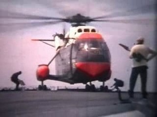 super frelon /essais d'appontage sur j-d'arc-1965