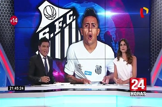 Christian Cueva fue presentado por Santos FC