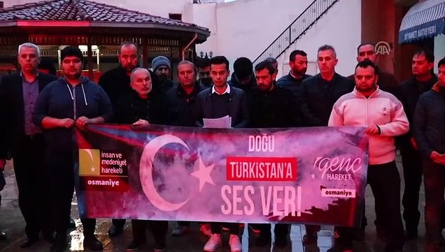 Çin'e Doğu Türkistan protestosu - OSMANİYE
