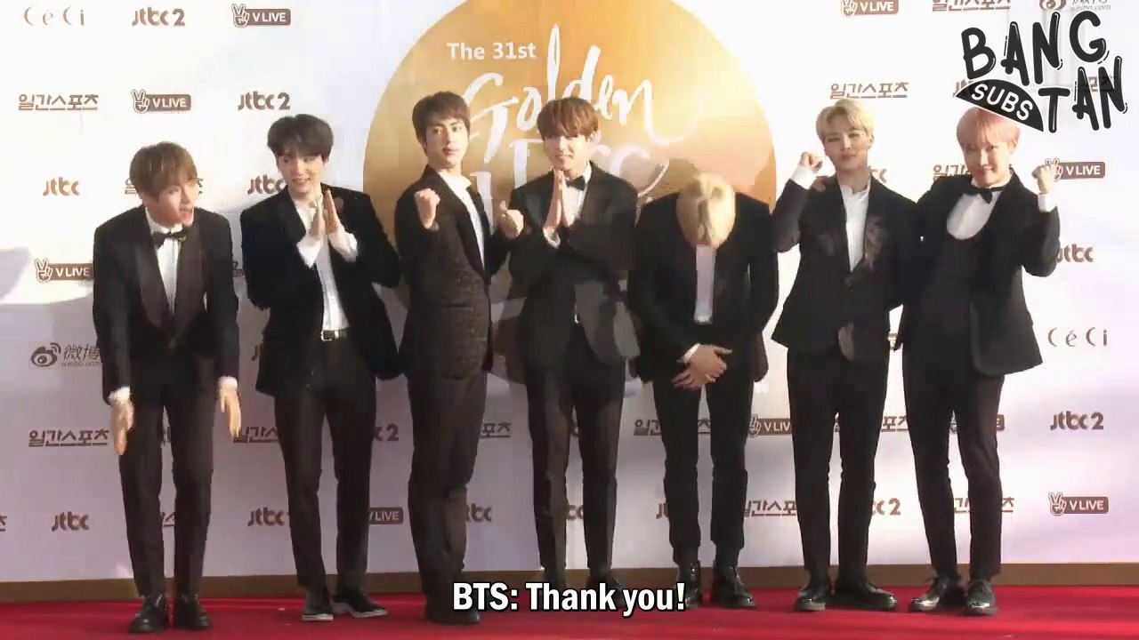 [ENG] 170114 Golden Disc Awards - BTS Red Carpet