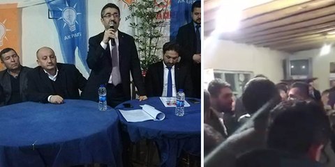 Konya'da AKP'liler ile köylüler arasında "İnsanları kandırmayın" sözü kavga çıkardı