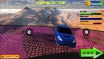 Crazy Car Driving Simulator - Impossible Stunt Sky Tracks - Android Gameplay FHD #2