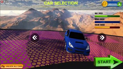 Crazy Car Driving Simulator - Impossible Stunt Sky Tracks - Android Gameplay FHD #2