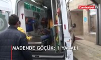 Madende göçük: 1 yaralı