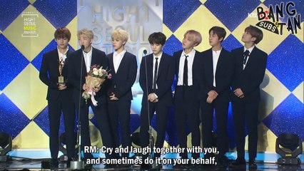 [ENG] 170119 Seoul Music Awards - BTS' 'WINGS' Wins Best Album Award