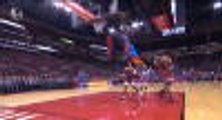 Westbrook steal sets up Paul George for big dunk