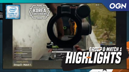 [Highlights] GROUP D MATCH 1 2019 인텔 PKC Phase1 OPEN SLOT (PUBG) -2019 인텔 펍지 코리아 컨텐더스 페이즈 1 오픈 슬랏 선발전