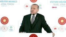İstanbul- Cumhurbaşkanı Erdoğan Yeni Akm Projesinin Temel Atma Töreninde Konuştu