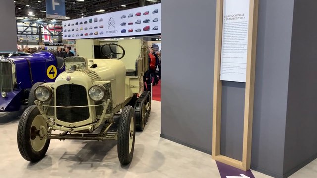 Rétromobile 2019 : autochenille Citroën B2 Scarabée d'Or