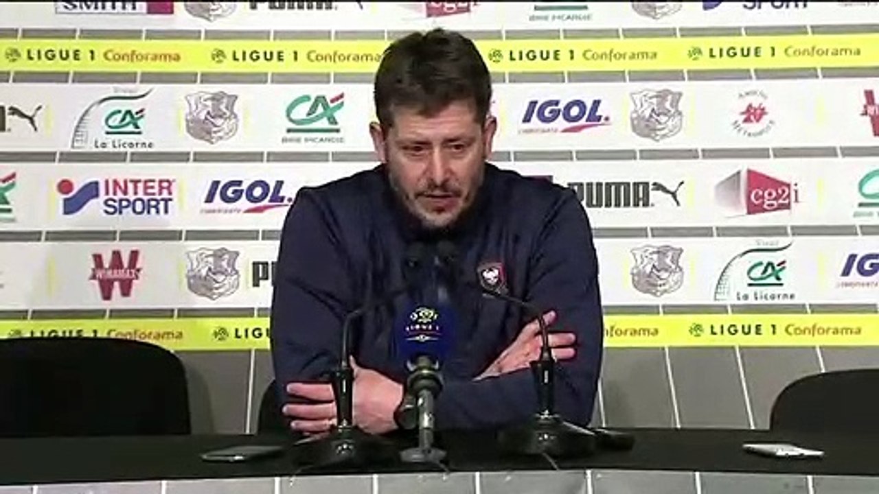 Conférence de presse Fabien Mercadal après Amiens SC / SMCaen
